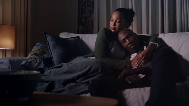 Video Reference: Comfort, Furniture, Room, Couch, Human, Bed, Facial hair, Interaction, Sitting, Muscle