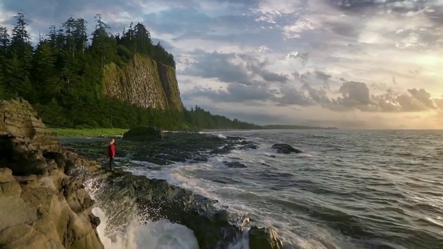 Video Reference: Body of water, Coast, Nature, Cliff, Shore, Sea, Natural landscape, Water, Headland, Wave