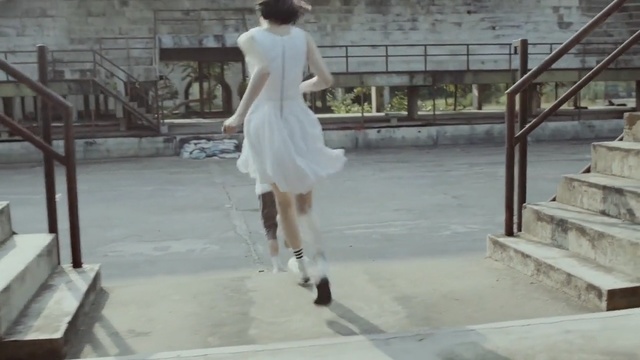 Video Reference: white, dress, shoulder, fashion, fashion model, gown, joint, girl, wedding dress, haute couture, Person