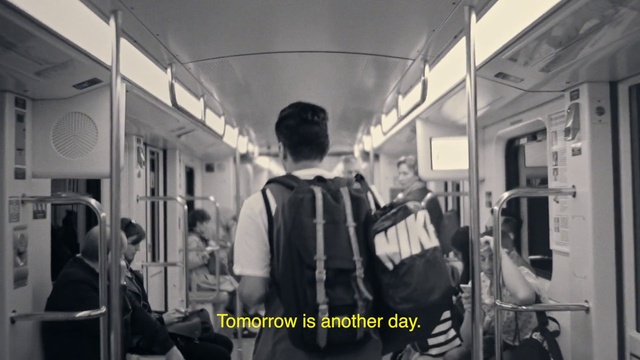 Video Reference: Photograph, Transport, Passenger, Snapshot, Monochrome, Standing, Black-and-white, Mode of transport, Public transport, Photography