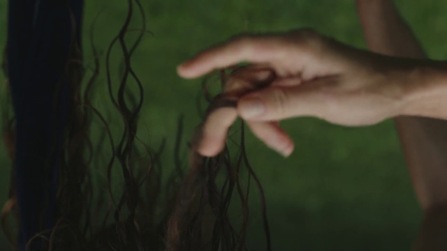 Video Reference: Green, Hair, Hand, Finger, Leaf, Grass, Arm, Tree, Gesture, Photography