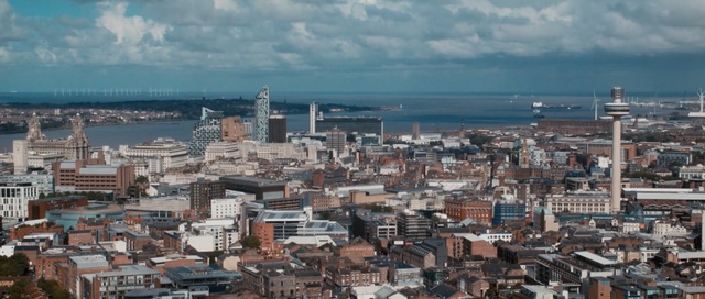 Video Reference: city, urban area, cityscape, skyline, metropolis, sky, metropolitan area, town, bird's eye view, suburb