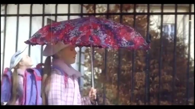 Video Reference: Umbrella, Pink, Fashion accessory, Headgear, Textile, Person