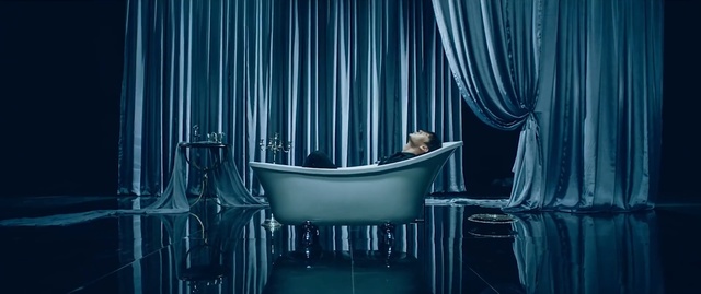 Video Reference: blue, darkness, curtain, interior design, textile, computer wallpaper, window, window treatment