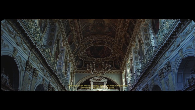 Video Reference: Holy places, Architecture, Symmetry, Building, Ceiling, Basilica, Place of worship, Stock photography, Darkness, Church