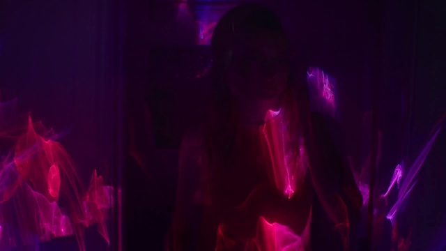 Video Reference: Violet, Purple, Magenta, Light, Pink, Red, Visual effect lighting, Performance, Room, Event