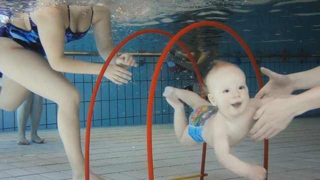 Video Reference: leisure, fun, girl, leg, swimmer, swimming pool, recreation, vacation, swimming, diving, Person