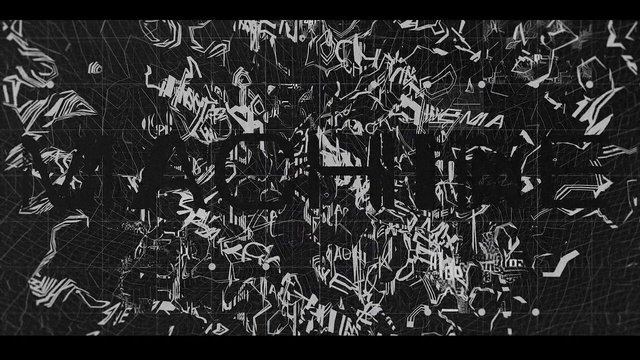 Video Reference: Black, Font, Text, Black-and-white, Pattern, Art, Design, Monochrome, Illustration, Organism