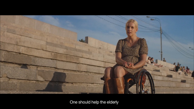 Video Reference: Sitting, Wheelchair, Lady, Sky, Human, Photography, Leg, Fun, Adaptation, Vacation, Person