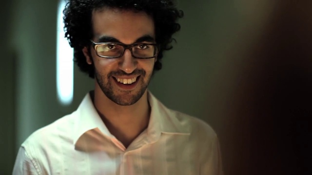 Video Reference: Hair, Eyewear, Glasses, Chin, Forehead, Smile, Cool, Facial hair, Moustache, Vision care