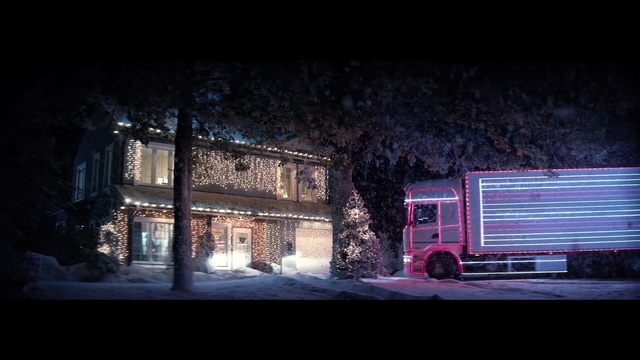 Video Reference: Night, Sky, Light, Darkness, House, Lighting, Tree, Snow, Atmosphere, Architecture