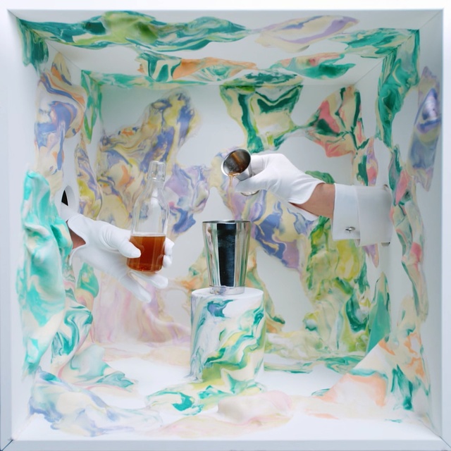 Video Reference: Green, Painting, Art, Modern art, Still life, Picture frame, Illustration, Person