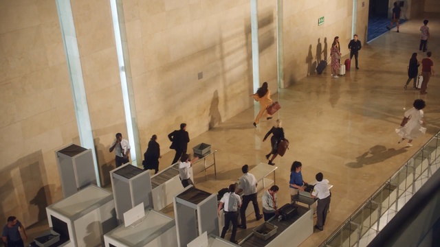 Video Reference: Tourist attraction, Floor, Architecture, Building, Museum, Flooring, Art, Person