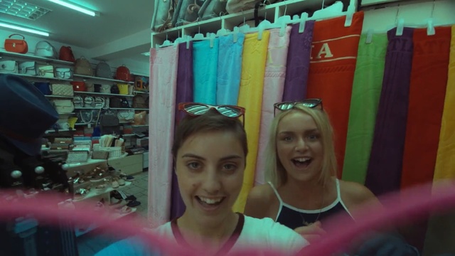 Video Reference: blue, facial expression, fun, room, girl, snapshot, product, smile, leisure, world, Person