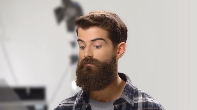 Video Reference: facial hair, hair, beard, chin, hairstyle, moustache, Person