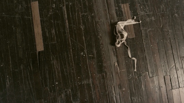 Video Reference: wood, wall, darkness, floor, Person