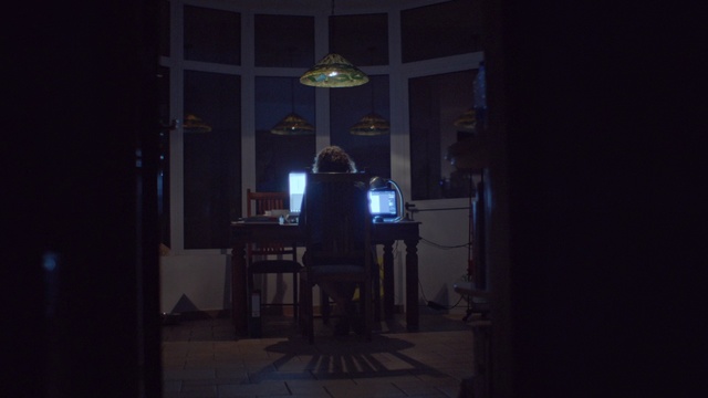 Video Reference: Darkness, Light, Lighting, Room, Night, Midnight, House, Light fixture, Architecture, Photography