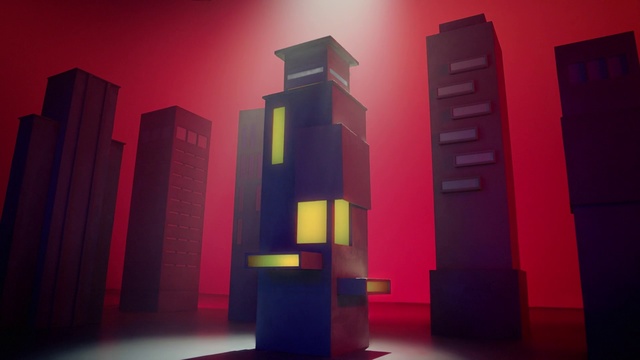 Video Reference: Light, Red, Lighting, Architecture, Sky, Design, Column, Material property, Room, Art