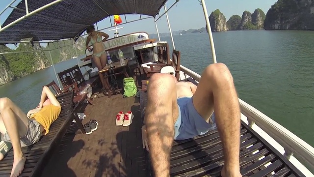 Video Reference: Vacation, Photography, Recreation, Leisure, Boating, Fish, Vehicle, Selfie, Barechested