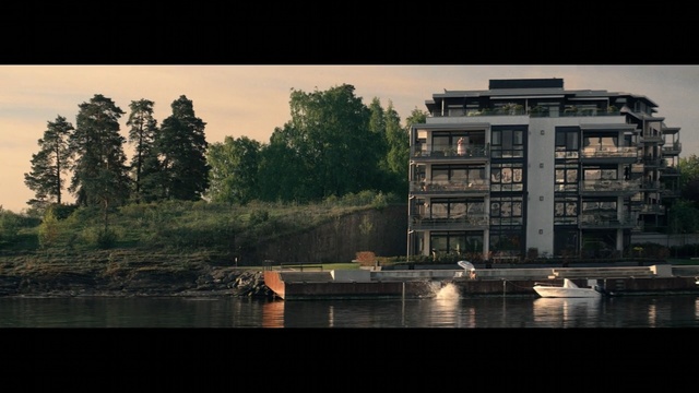 Video Reference: Sky, Water, Reflection, Waterway, Architecture, Morning, Tree, River, Urban area, Cloud, Person