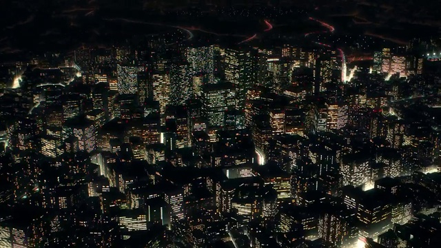 Video Reference: Urban area, Aerial photography, Metropolitan area, City, Cityscape, Metropolis, Human settlement, Residential area, Water, Night