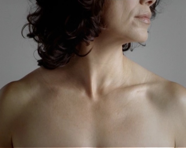 Video Reference: skin, neck, joint, shoulder, chin, chest, back, arm, muscle, brown hair