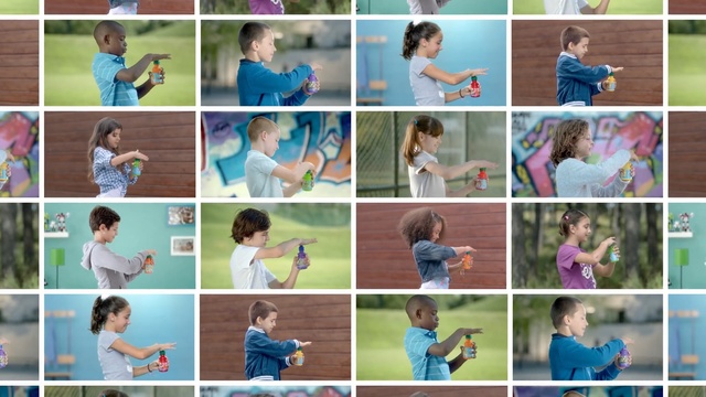 Video Reference: blue, people, child, day, play, collage, leisure, fun, toddler, boy