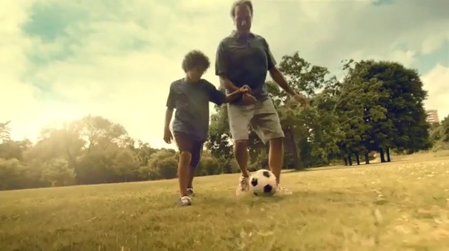 Video Reference: Mammal, Soccer ball, Dog breed, Canidae, Dog, Fun, Football, Grass, Ball, Carnivore, Person