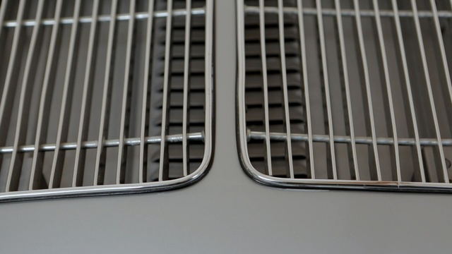 Video Reference: Grille, Automotive exterior, Vehicle, Luxury vehicle, Car, Metal, Gas
