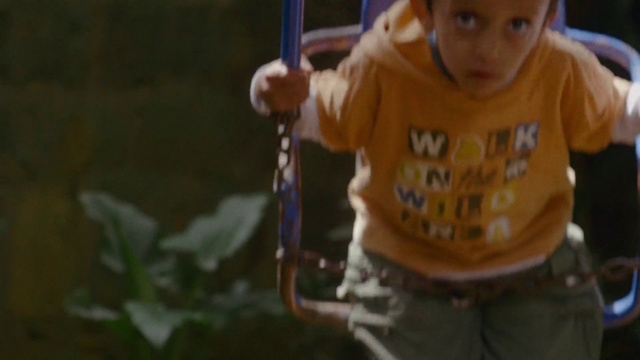 Video Reference: Swing, Child, Toddler, Fun, Outdoor play equipment, Play, Smile, Adventure, Recreation, Playground