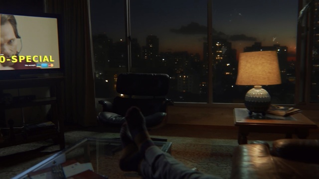 Video Reference: Room, Night, Living room, Furniture, House, Table, Couch, Screenshot, Darkness, Home