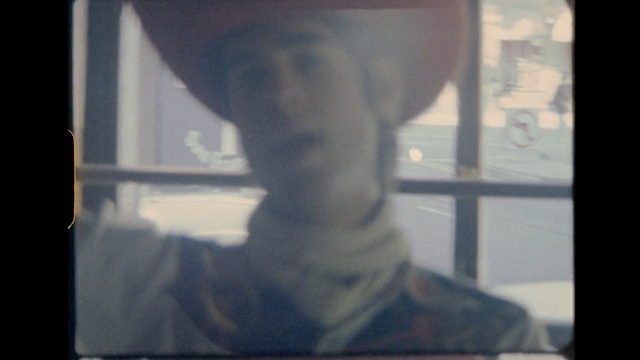 Video Reference: blue, photograph, snapshot, human, muscle, portrait, jaw, girl, screenshot, window, Person