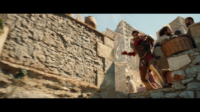 Video Reference: archaeological site, adventure, sky, screenshot, rock, recreation, extreme sport, rock climbing