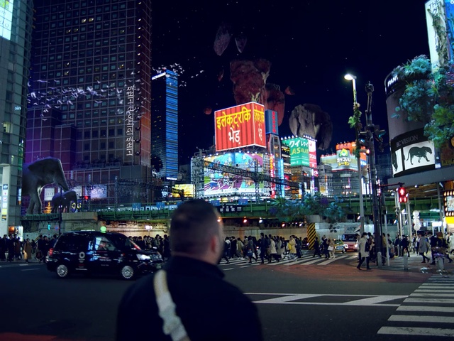 Video Reference: Metropolitan area, Metropolis, Urban area, City, Night, Human settlement, Landmark, Downtown, Snapshot, Town