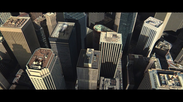 Video Reference: urban area, metropolis, skyscraper, city, building, Person