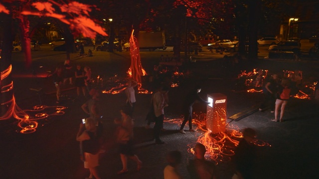 Video Reference: entertainment, darkness, night, fire, bonfire, performance art, rock concert, event, fête, concert