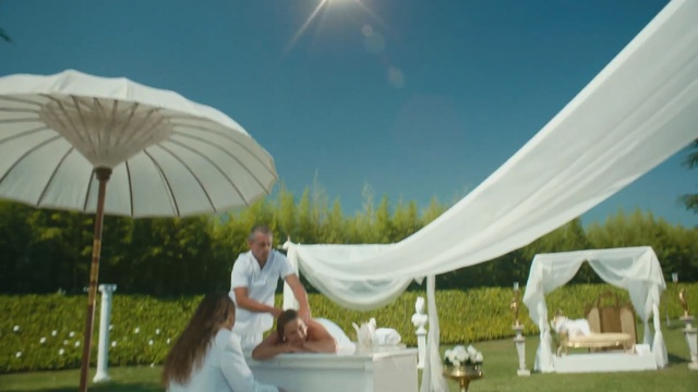 Video Reference: tent, leisure, canopy, sky, vacation, grass, ceremony