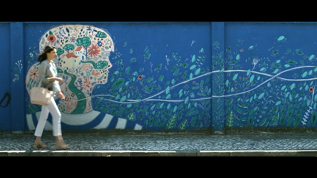 Video Reference: Blue, Graffiti, Art, Street art, Wall, Mural, Sky, Illustration, Organism, Visual arts