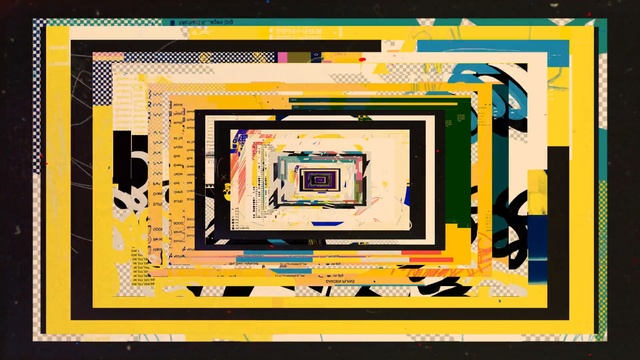 Video Reference: yellow, picture frame, technology, art, font, Person