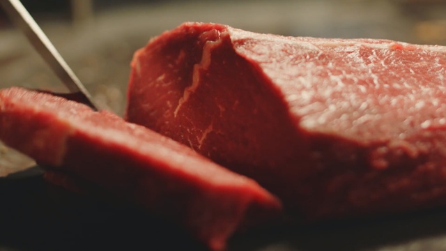 Video Reference: Red meat, Food, Dish, Kobe beef, Beef, Animal fat, Cuisine, Flesh, Venison, Meat, Person