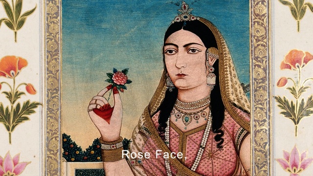 Video Reference: flower, art, painting, girl, tradition, modern art, portrait, Person