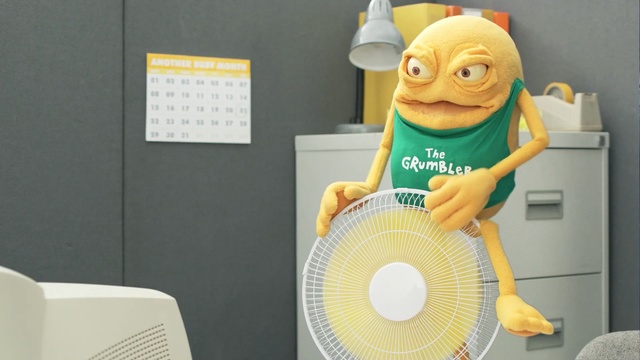 Video Reference: yellow, product, product, technology, plumbing fixture, Person