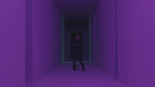 Video Reference: purple, pink, violet, light, darkness, lighting, magenta, computer wallpaper, shadow, Person