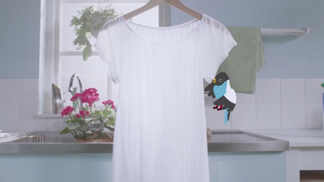 Video Reference: white, clothing, pink, clothes hanger, shoulder, dress, sleeve, outerwear, plumbing fixture, product
