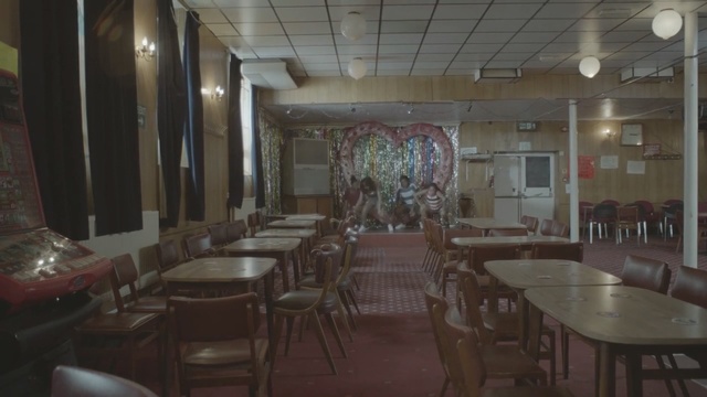 Video Reference: Restaurant, Building, Interior design, Room, Cafeteria, Table, Furniture, Business, Café, Person