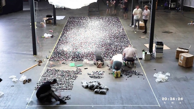 Video Reference: Crowd, Performance art, Flooring, Metal, Street, Art