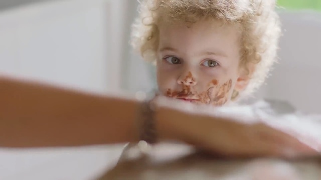 Video Reference: Face, Child, Skin, Head, Nose, Cheek, Close-up, Eye, Toddler, Room, Person