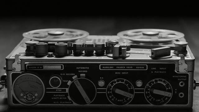 Video Reference: electronics, black and white, electronic instrument, stereophonic sound, sound, monochrome, audio equipment, audio, record player, musical instrument accessory
