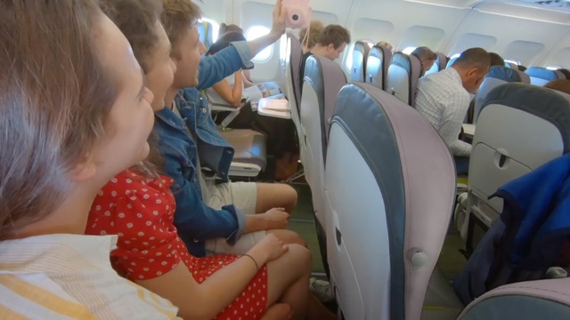 Video Reference: Aircraft cabin, Airline, Passenger, Air travel, Child, Person