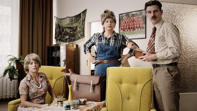 Video Reference: Room, Interior design, Fashion design, Conversation, Art, Furniture, Person